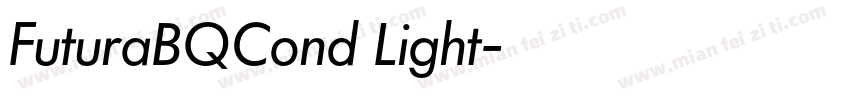FuturaBQCond Light字体转换